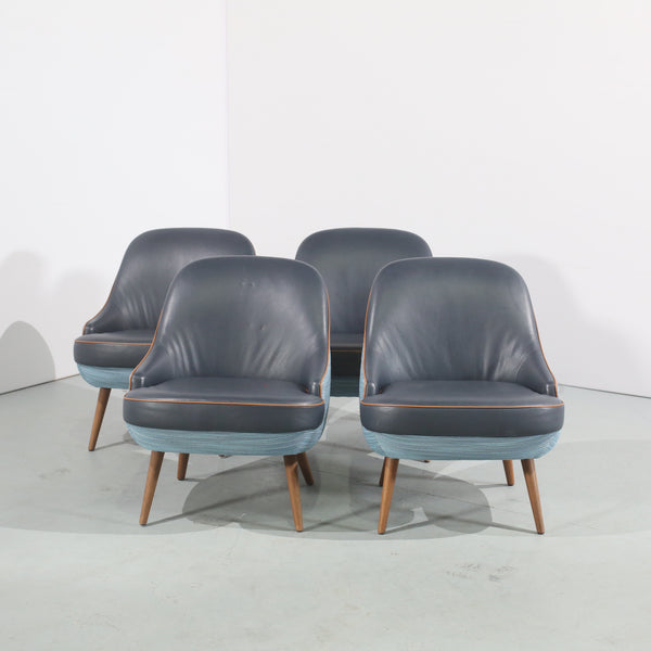 Walter Knoll 375 Armchairs, Set of Four
