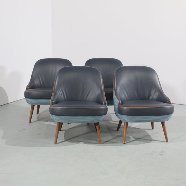Walter Knoll 375 Armchairs, Set of Four