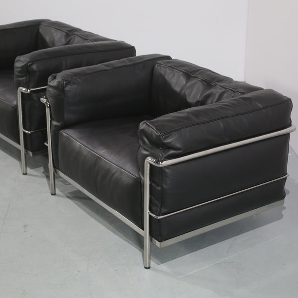 Cassina LC3 Armchair, Set of Two