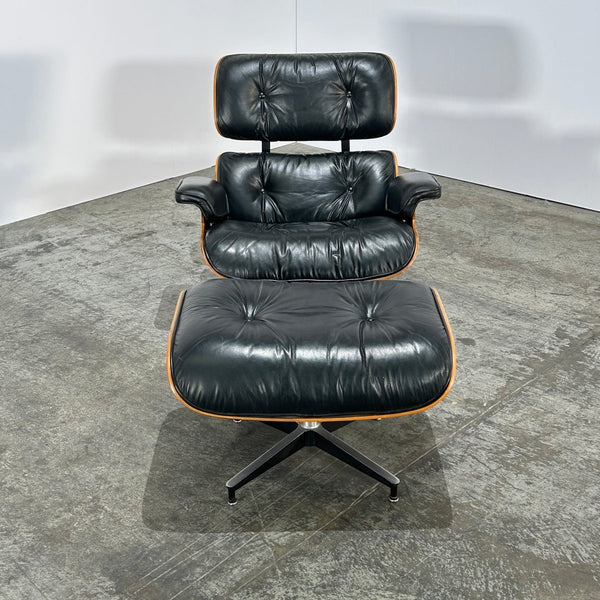 1970's Rosewood Eames Chair & Ottoman by Herman Miller @ REHAUS