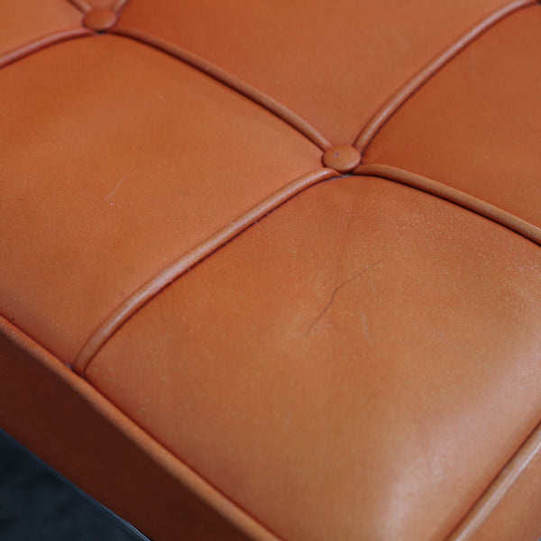 Knoll Barcelona Chairs and Footstool by Ludwig Mies van der Rohe