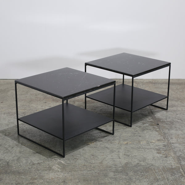 Marble Side Table by Minotti, Set of Two