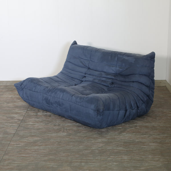 Ligne Roset Two Seater Blue Togo by Michel Ducaroy