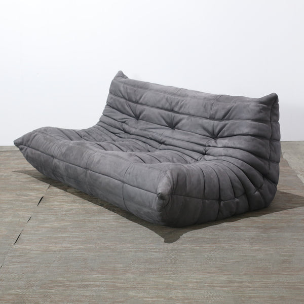 Ligne Roset Grey Corner and Three Seater Togos, Set of Two