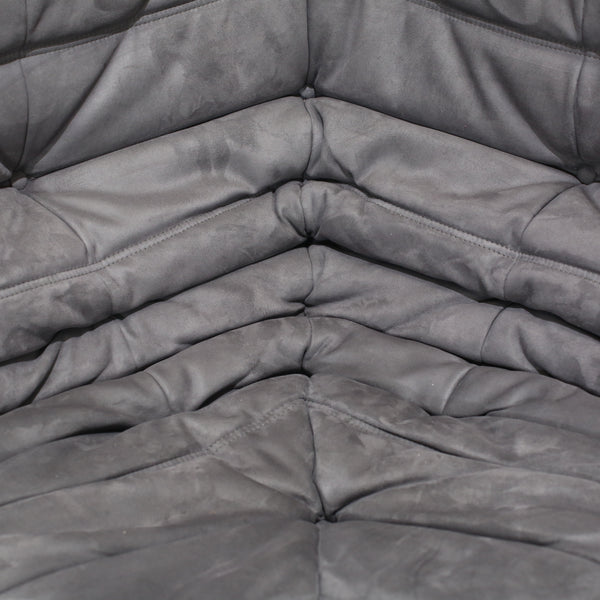 Ligne Roset Grey Corner and Three Seater Togos, Set of Two