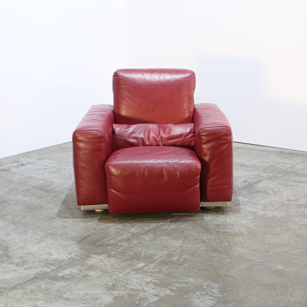 Kesterport Red Leather Armchair