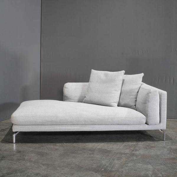 DWR Grey Como Sofa and Chaise by Giorgio Soressi