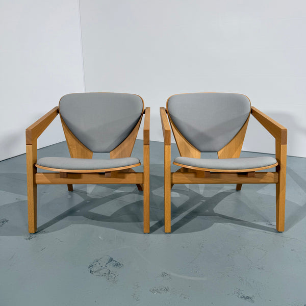 Getama 460 Butterfly Chairs by Hans Wegner, Set of Two