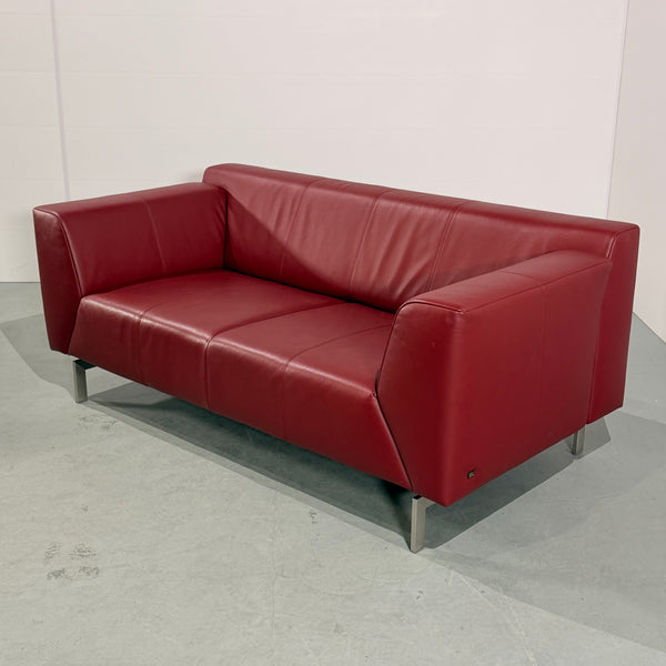 Rolf Benz Linea 318 Leather Sofas, Set of Two