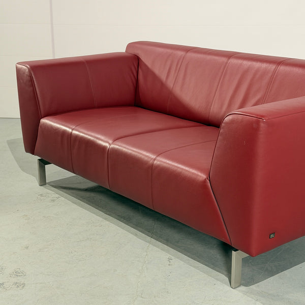 Rolf Benz Linea 318 Leather Sofas, Set of Two
