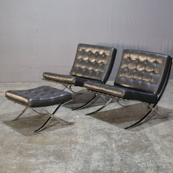 Alivar Barcelona Chair and Stool by Mies van der Rohe @ REHAUS