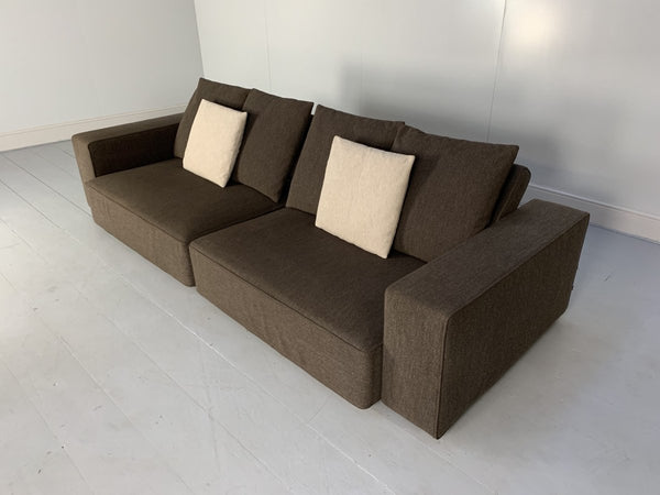 B&B Italia Andy '13 2 - Seat Sofa - In Dark - Brown Fabric @ REHAUS
