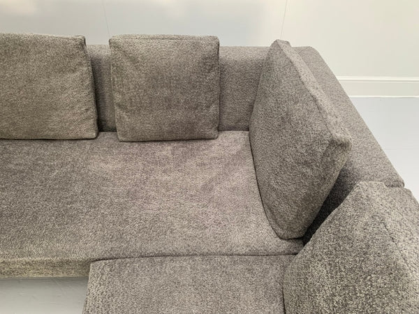B&B Italia Charles L - Shape Sofa - In Dark Grey Boucle @ REHAUS