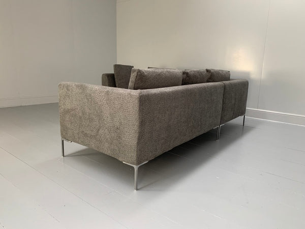 B&B Italia Charles L - Shape Sofa - In Dark Grey Boucle @ REHAUS