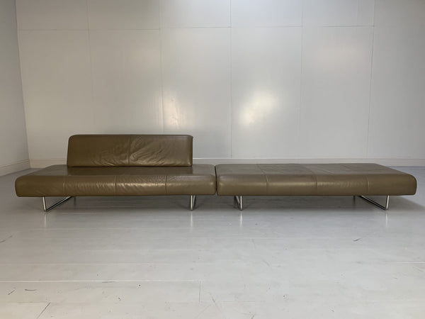 B&B Italia Cloud Sofas - In Grey Gamma Leather, Set of 2 @ REHAUS