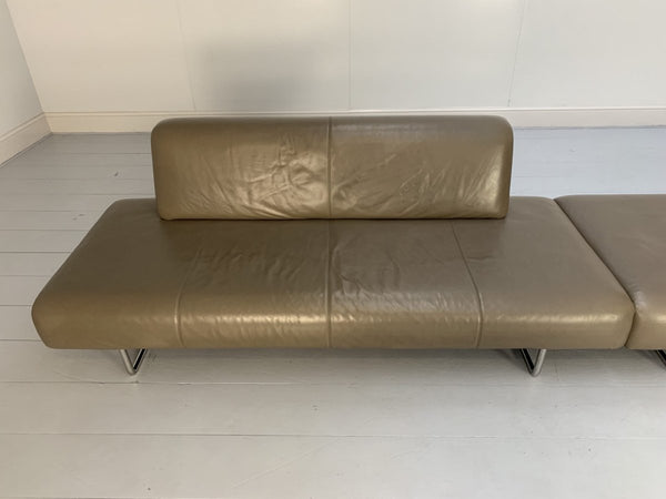 B&B Italia Cloud Sofas - In Grey Gamma Leather, Set of 2 @ REHAUS