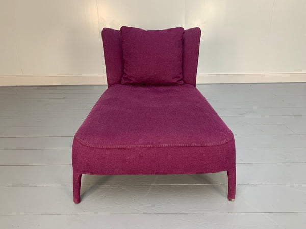 B&B Italia Febo Chaise Longue Sofa in Violet Enia Chenille @ REHAUS