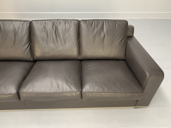 B&B Italia Imprimateur Apta 4 - Seat Sofa - In Dark Grey Gamma Leather @ REHAUS