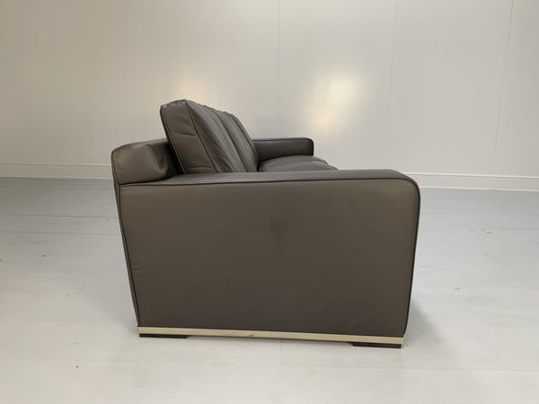 B&B Italia Imprimateur Apta 4 - Seat Sofa - In Dark Grey Gamma Leather @ REHAUS