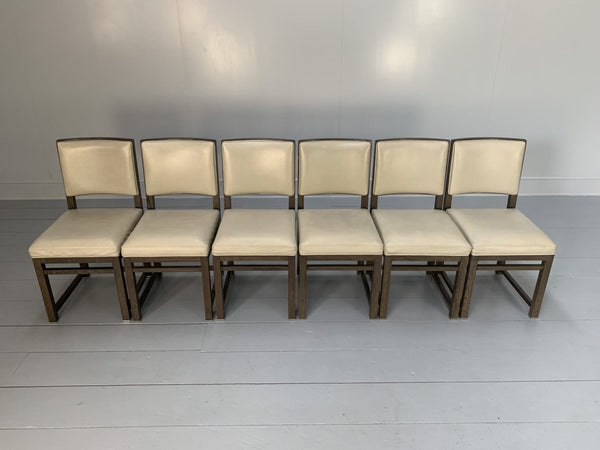 B&B Italia Maxalto Simplice Dining Chairs - In Oak & Leather, Set of 6 @ REHAUS