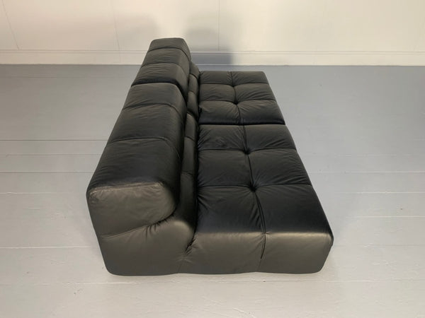 B&B Italia Tufty Time Sofa - In Black Leather @ REHAUS