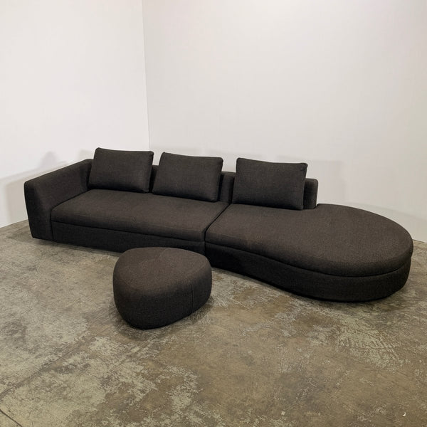 BoConcept Bergamo Sofa and Bermuda Footstool @ REHAUS