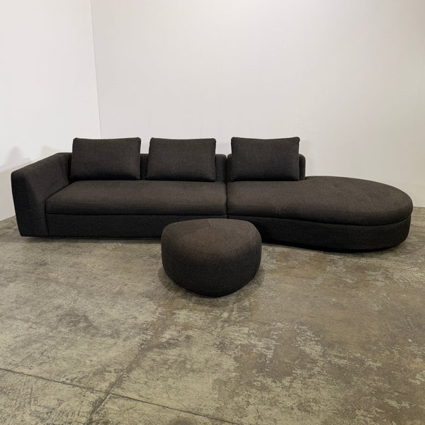 BoConcept Bergamo Sofa and Bermuda Footstool @ REHAUS