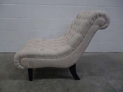 Brewster Chaise Chair in Romo Fabric, Handmade by George Smith Craftsmen @ REHAUS