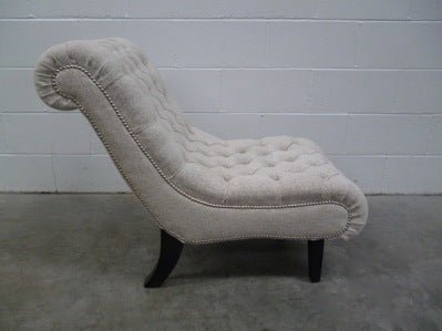 Brewster Chaise Chair in Romo Fabric, Handmade by George Smith Craftsmen @ REHAUS