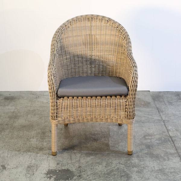 Bridgman Rattan Kensington Outdoor Dining Table & Armchair Set @ REHAUS