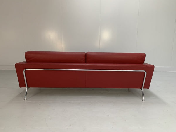 Cassina 253 Nest 2.5 - Seat Sofa & Bench Footstool - In Red Pelle Leather @ REHAUS