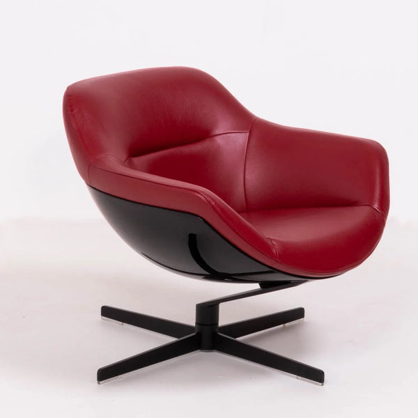 Cassina by Jean - Marie Massaud 277 Auckland Red Leather Lounge Armchair - REHAUS - Jean - Marie Massaud