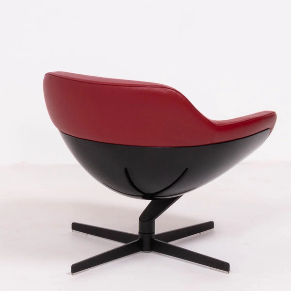 Cassina by Jean - Marie Massaud 277 Auckland Red Leather Lounge Armchair - REHAUS - Jean - Marie Massaud