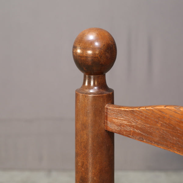 Charles Dudouyt Vintage Oak Dining Chair @ REHAUS
