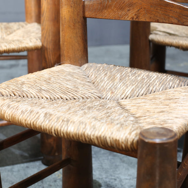 Charles Dudouyt Vintage Oak Dining Chair @ REHAUS