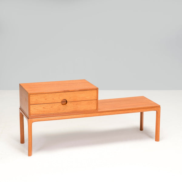Danish Kai Kristiansen for Aksel Kjersgaard Teak Hallway Bench With Two Drawers - REHAUS - Danish Kai Kristiansen
