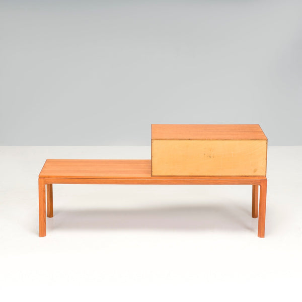 Danish Kai Kristiansen for Aksel Kjersgaard Teak Hallway Bench With Two Drawers - REHAUS - Danish Kai Kristiansen
