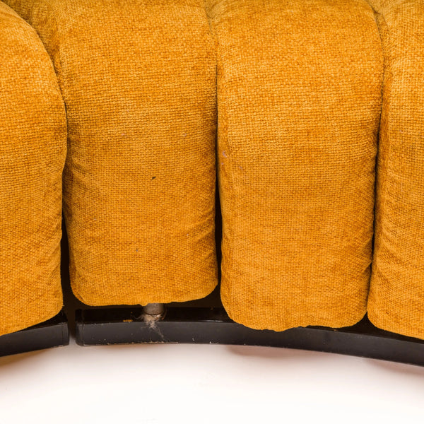 De Sede DS - 600 'Non - Stop' Snake Orange Fabric Infinity Sofa - REHAUS - U. Berger, Eleonora Peduzzi Riva, H. Ulrich and K. Vogt
