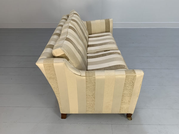 Duresta Villeneuve Sofa - 2.5 - Seat - In Ivory Gold Stripe @ REHAUS