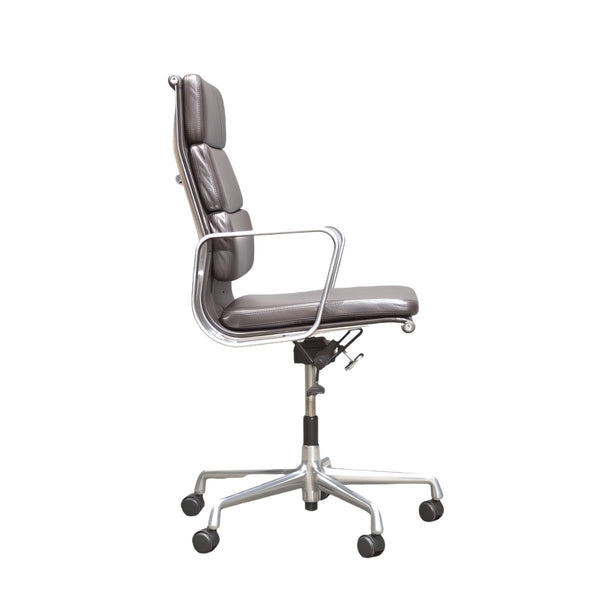 Eames Soft Pad EA219 High Back Leather Office Chair by Vitra @ REHAUS
