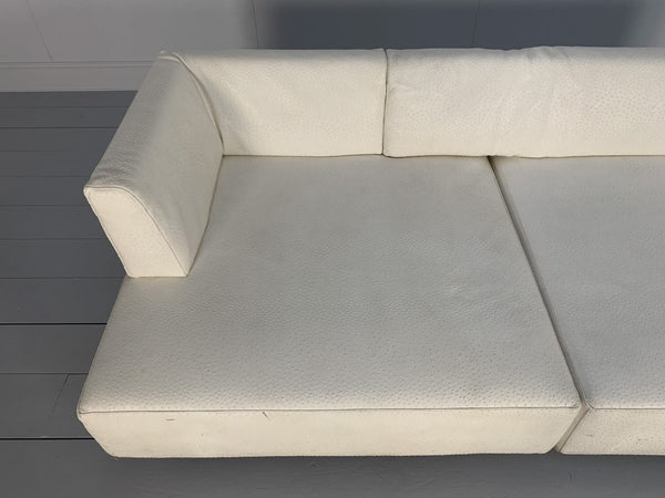 Edra L'Homme Et La Femme Sofa - In Ostrich Leather @ REHAUS