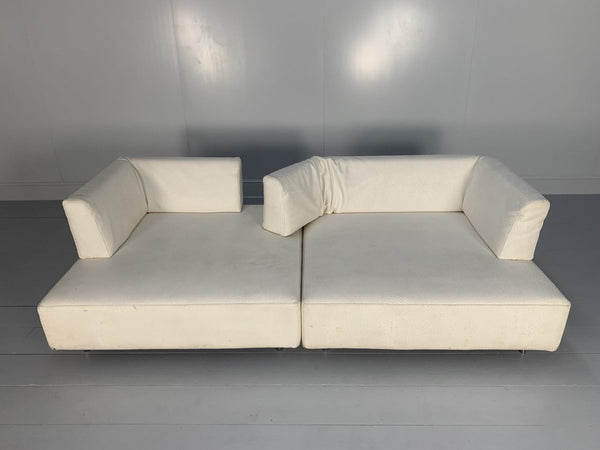 Edra L'Homme Et La Femme Sofa - In Ostrich Leather @ REHAUS