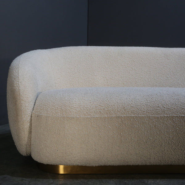 Eichholtz Brice White Boucle Sofa @ REHAUS