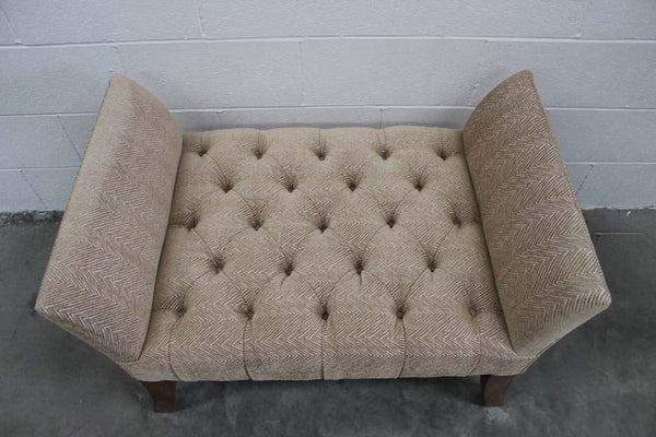 Flare - Arm Deep - Buttoned Bench - Seat in Zoffany Fabric, Handmade by George Smith Craftsmen @ REHAUS