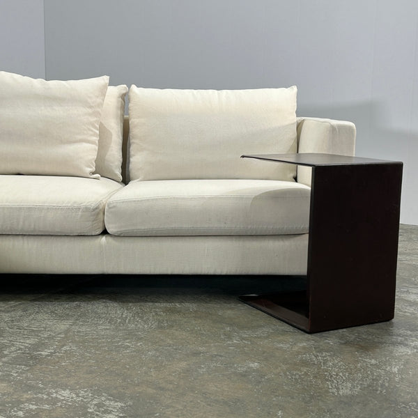 Flexform Long Island L Shaped Sofa, Ottoman and Brown Unit @ REHAUS