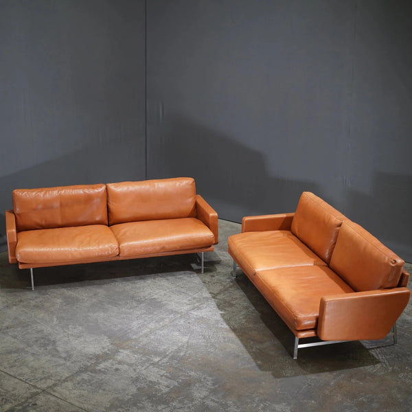 Fritz Hansen Lissoni Two Seater Leather Sofa by Piero Lissoni @ REHAUS