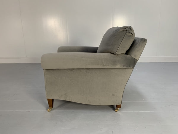 George Smith Signature Armchair - In Pale Grey Ralph Lauren Velvet @ REHAUS