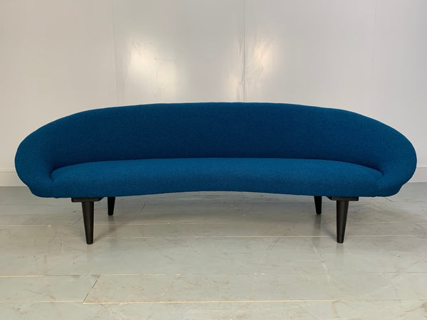 George Smith Tom Dixon Sofa - Bean - 4 - Seat Sofa in Mid - Blue Bute Tiree Woollen Boucle @ REHAUS