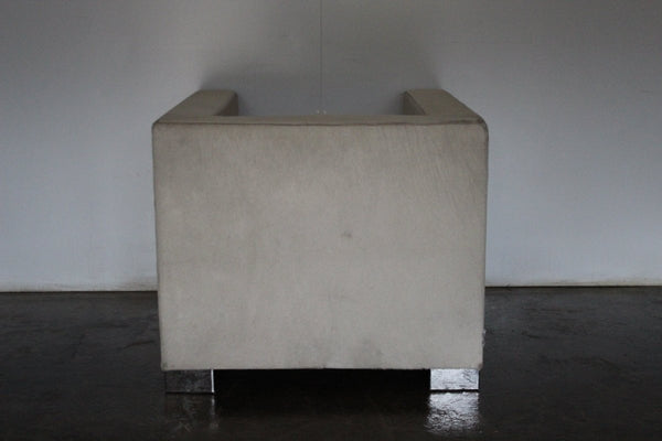 Gorgeous Minotti Suitcase Armchair in Pony Skin & Pelle Leather @ REHAUS