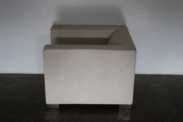 Gorgeous Minotti Suitcase Armchair in Pony Skin & Pelle Leather @ REHAUS